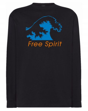 Longsleeve męski nadruk FALA Free Spirit r.XL