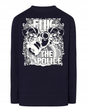 Longsleeve męski nadruk FUK THE POLICE r.5XL
