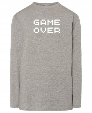 Longsleeve męski nadruk GAME OVER r.XS
