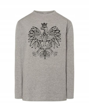 Longsleeve męski nadruk GODŁO POLSKA r.L