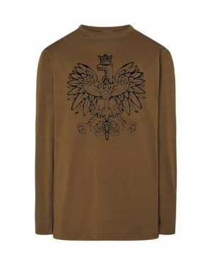 Longsleeve męski nadruk GODŁO POLSKA r.S
