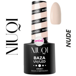 Niuqi Baza Hybrydowa Kauczukowa 5Ml Uv/Led Nude