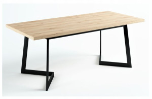 Stół dębowy industrial loft salon 220x100 dąb