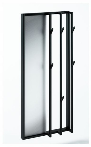 Wieszak przedpokój loft wiszący metal lustro