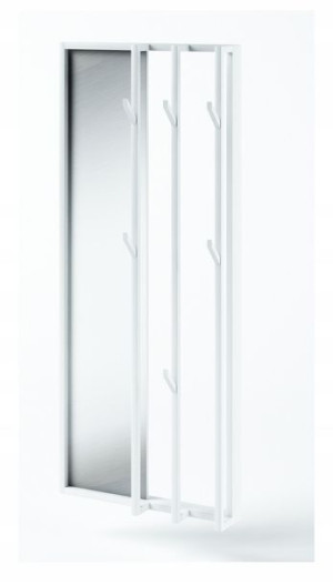Wieszak przedpokój loft wiszący metal lustro