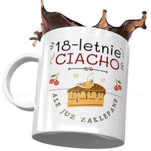 Kubek na Urodziny 18 18ste 18-ste Idealny Prezent