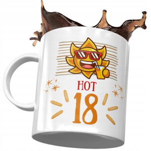 Kubek na Urodziny 18 18ste 18-ste Idealny Prezent