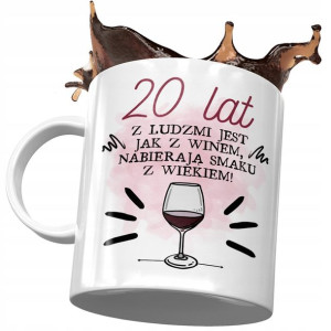 Kubek na Urodziny 20 20ste 20-ste Idealny Prezent