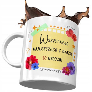 Kubek na Urodziny 20 20ste 20-ste Idealny Prezent