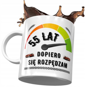 Kubek na Urodziny 55 55te 55-te Idealny Prezent