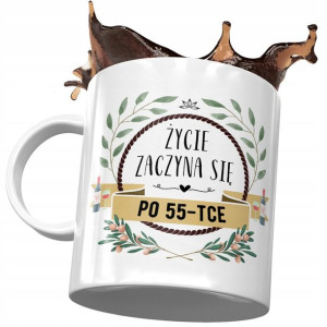Kubek na Urodziny 55 55te 55-te Idealny Prezent