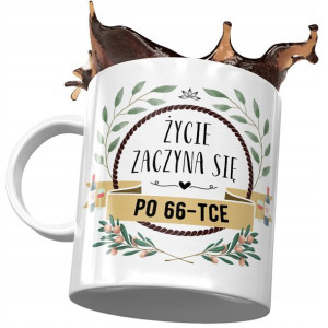 Kubek na Urodziny 66 66te 66-te Idealny Prezent
