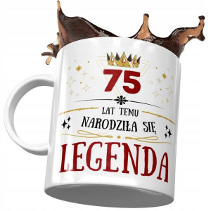 Kubek na Urodziny 75 75te 75-te Idealny Prezent