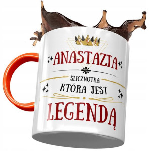 Kubek Pomarańczowy Dla Anastazji Any Na Prezent