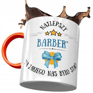 Kubek Pomarańczowy dla Barbera Najlepszy Barber