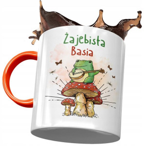 Kubek Pomarańczowy Dla Basi Koleżanki Żony Prezent