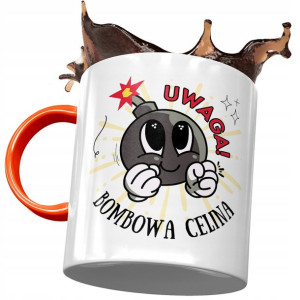 Kubek Pomarańczowy Dla Celiny Żony na Prezent