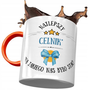 Kubek Pomarańczowy dla Celnika Najlepszy Celnik
