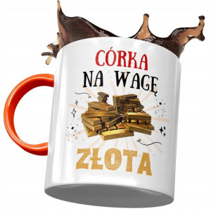 Kubek Pomarańczowy Dla Córki Dzień Dziecka Prezent