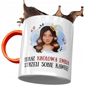 Kubek Pomarańczowy Dla Emilii Koleżanki Prezent