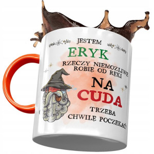 Kubek Pomarańczowy dla Eryka Kolegi Męża Prezent