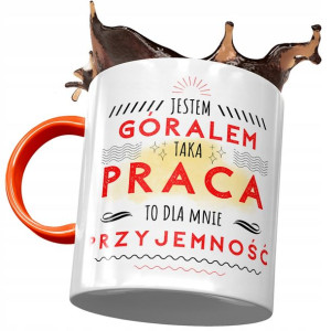 Kubek Pomarańczowy dla Górala Jestem Góralem