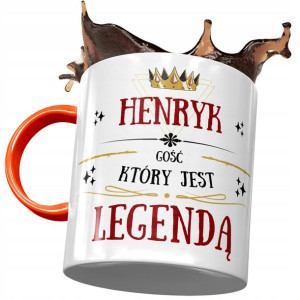 Kubek Pomarańczowy Dla Henryka Kolegi Męża Prezent