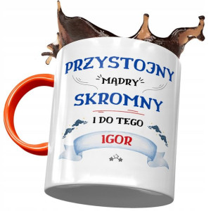 Kubek Pomarańczowy Dla Igora Kolegi Męża Prezent