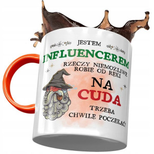 Kubek Pomarańczowy dla Influencera Trzeba Poczekać