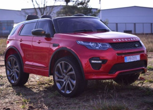 Auto samochód na akumulator Pojazd Land Rover Discovery Czerwony