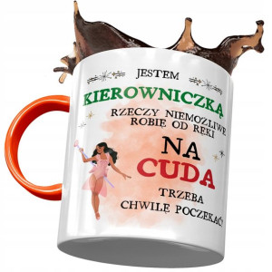 Kubek Pomarańczowy dla Kierowniczki Prezent