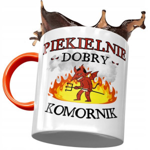 Kubek Pomarańczowy dla Komornika Piekielnie
