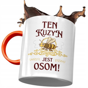 Kubek Pomarańczowy Dla Kuzyna na Urodziny Prezent