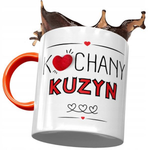 Kubek Pomarańczowy Dla Kuzyna na Urodziny Prezent
