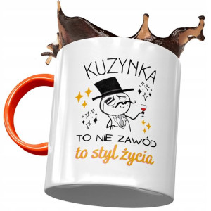 Kubek Pomarańczowy Dla Kuzynki na Urodziny Prezent