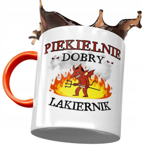 Kubek Pomarańczowy dla Lakiernika Piekielnie Dobry