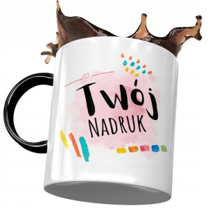 Foto Kubek Czarny z Twoim Własnym Nadrukiem Logo