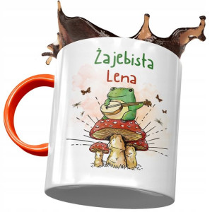 Kubek Pomarańczowy Dla Leny Koleżanki Przyjaciółki