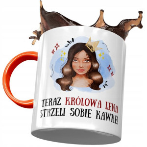 Kubek Pomarańczowy Dla Leny Koleżanki Przyjaciółki