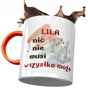 Kubek Pomarańczowy Dla Lili Koleżanki Żony Prezent
