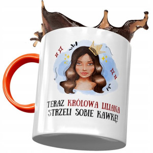 Kubek Pomarańczowy Dla Liliany Koleżanki Prezent