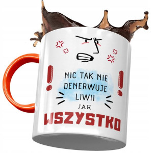 Kubek Pomarańczowy Dla Liwii Żony Przyjaciółki