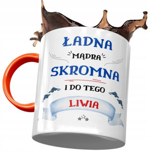 Kubek Pomarańczowy Dla Liwii Żony Przyjaciółki