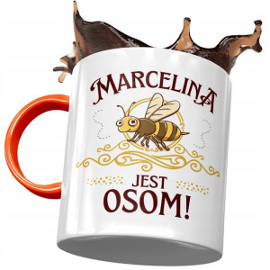 Kubek Pomarańczowy Dla Marceliny Żony na Prezent