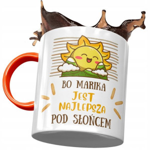 Kubek Pomarańczowy Dla Mariki Żony Przyjaciółki