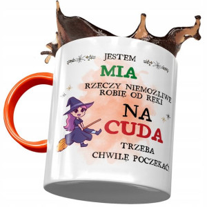 Kubek Pomarańczowy Dla Mii Żony na Prezent