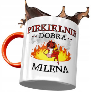Kubek Pomarańczowy Dla Mileny Przyjaciółki Prezent