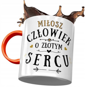 Kubek Pomarańczowy Dla Miłosza Męża Kolegi Prezent