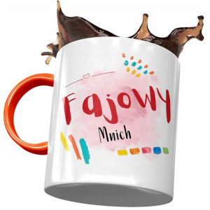 Kubek Pomarańczowy dla Mnicha Fajowy Mnich