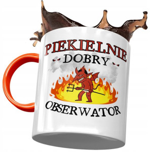 Kubek Pomarańczowy dla Obserwatora Piekielnie